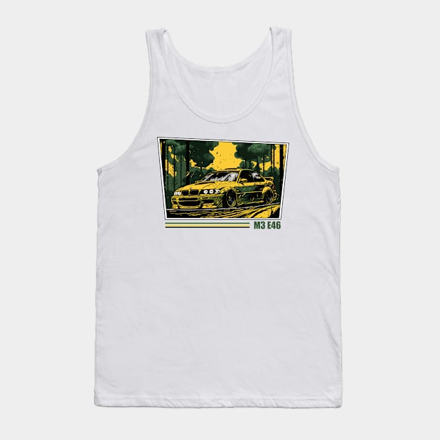 M3 E46 Bimmer Comic Style Tank Top by Turbo29